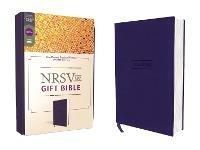 NRSVue, Gift Bible, Leathersoft, Blue, Comfort Print - Zondervan - cover