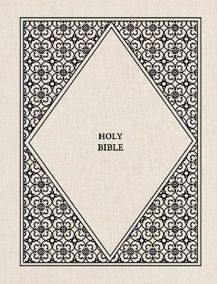 NRSVue, Holy Bible with Apocrypha, Journal Edition, Cloth over Board, Cream, Comfort Print - Zondervan - cover