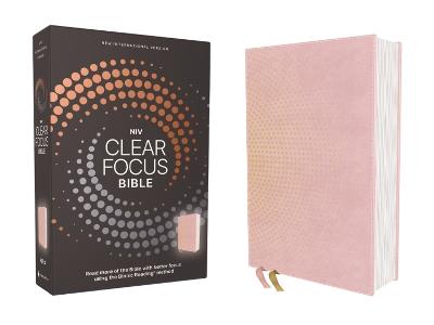 NIV, Clear Focus Bible, Leathersoft, Pink: Read more of the Bible with better focus - Zondervan - cover