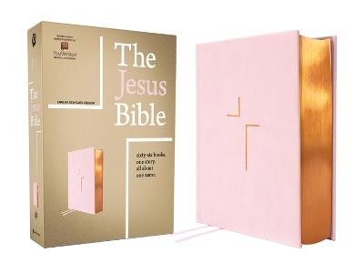 The Jesus Bible, ESV Edition, Leathersoft over Board, Pink - cover