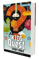 NIrV, Kids' Quest Study Bible, Hardcover: Answers to over 500 Questions about the Bible