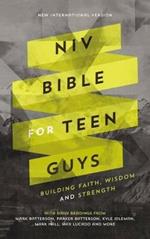 NIV, Bible for Teen Guys, Hardcover: Building Faith, Wisdom and Strength