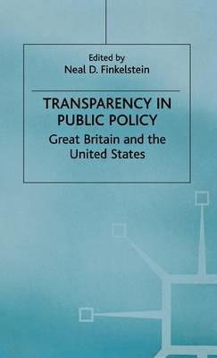 Transparency in Public Policy: Great Britain and the United States - cover