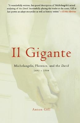 Il Gigante: Michelangelo, Florence, and the David 1492-1504 - Anton Gill - cover