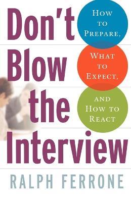Don't Blow the Interview - Ralph Ferrone - cover