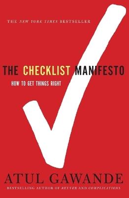 CHECKLIST MANIFESTO - GAWANDE ATUL - cover