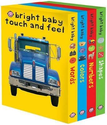 Bright Baby Touch & Feel Slipcase: Includes Words, Colors, Numbers, and Shapes - Roger Priddy - cover