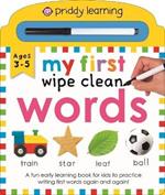 My First Wipe Clean Words (Priddy Smart): A Fun Early Learning Book