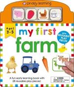 My First Play and Learn: Farm: A Fun Early Learning Book with 28 Reusable Play Pieces