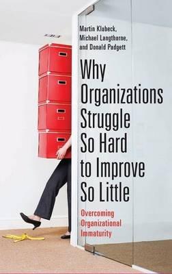Why Organizations Struggle So Hard to Improve So Little: Overcoming Organizational Immaturity - Martin Klubeck,Michael Langthorne,Donald Padgett - cover