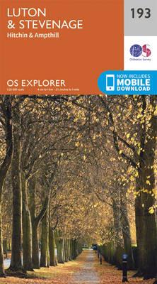 Luton and Stevenage - Ordnance Survey - cover