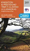 Knighton and Presteigne Tref-y-Clawdd a Dyffryn Elan - Ordnance Survey - cover