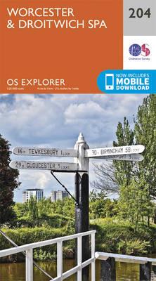 Worcester and Droitwich Spa - Ordnance Survey - cover
