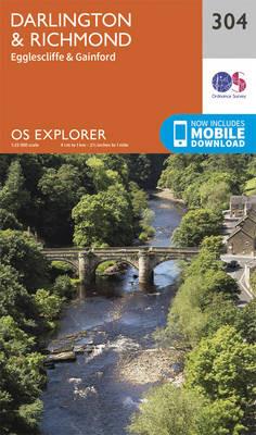 Darlington and Richmond - Ordnance Survey - cover