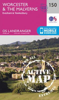 Worcester & the Malverns, Evesham & Tewkesbury - Ordnance Survey - cover