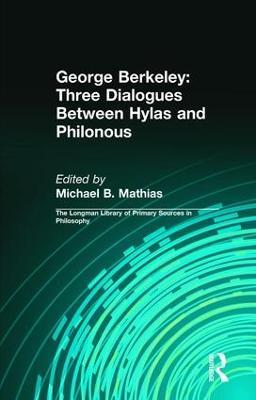George Berkeley: Three Dialogues Between Hylas and Philonous - George B. Berkeley - cover