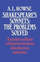 Shakespeare’s Sonnets: The Problems Solved - William Shakespeare - cover