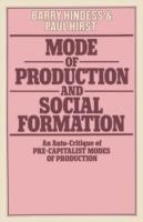 Mode of Production and Social Formation: An Auto-Critique of Pre-Capitalist Modes of Production - Barry Hindess,Paul Q. Hirst - cover