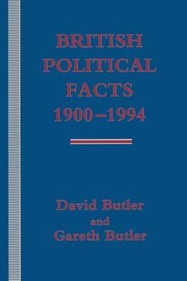 British Political Facts 1900–1994 - David Butler - cover
