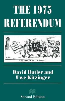 The 1975 Referendum - David Butler,Uwe Kitzinger - cover