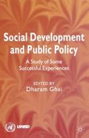 Social Development and Public Policy - cover