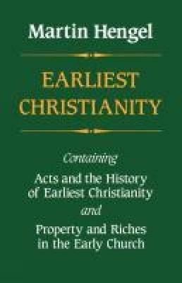 Earliest Christianity - Martin Hengel - cover