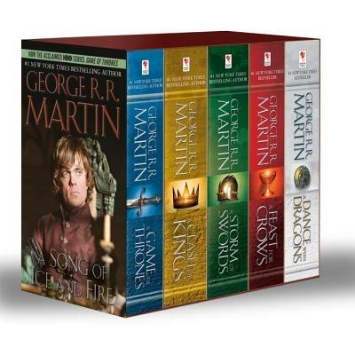 Game of Thrones: A Game of Thrones, A Clash of Kings, A Storm of Swords, A Feast for Crows, and A Dance with Dragons - George R. R. Martin - cover