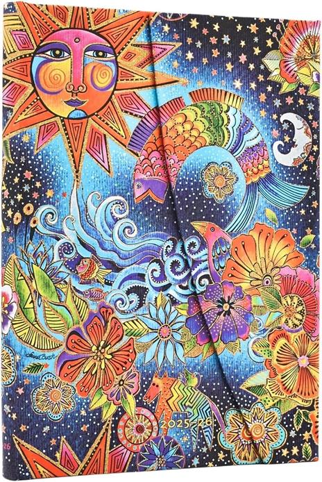 Agenda accademica Paperblanks, 2026 Celestial Magic 18 mesi Midi, orizzontale