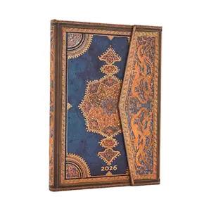 Agenda Paperblanks, 2026 Safavid Indigo 12 mesi Midi, orizzontale - 2