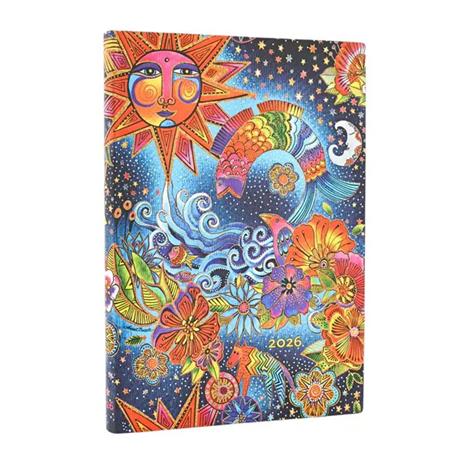 Agenda Paperblanks, 2026 Celestial Magic 12 mesi Flex Midi, orizzontale