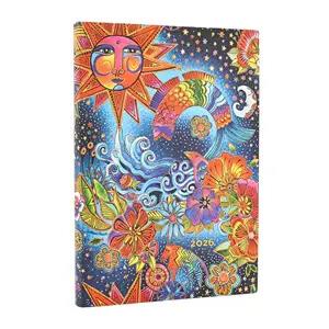 Agenda Paperblanks, 2026 Celestial Magic 12 mesi Flex Midi, orizzontale - 2