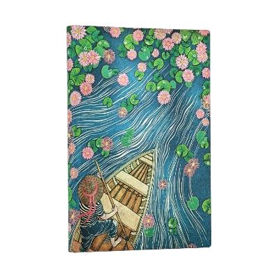 Lotus River (Living with Yuko) Mini Lined Softcover Journal (Elastic Band Closure) - Paperblanks - cover
