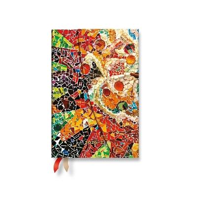2027 Gaudi's Sun Mini Horizontal Hardcover 18-Month Weekly Planner, 208pg, 80gsm by Paperblanks (Gaudi's Mosaics) - cover