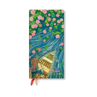 2027 Lotus River Slim Horizontal Hardcover 12-Month Weekly Planner, 160pg, 100gsm by Paperblanks (Living with Yuko) - cover