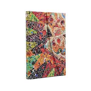Cartoleria Agenda 2027 18 mesi, Gaudis Mosaics, Mini, Horizontal Paperblanks
