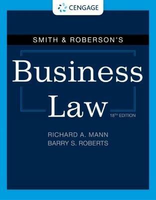 Smith & Roberson's Business Law - Barry Roberts,Richard Mann - cover