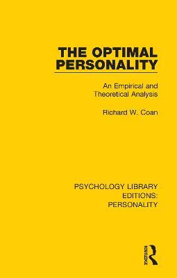 The Optimal Personality: An Empirical and Theoretical Analysis - Richard W. Coan - cover