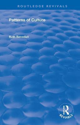 Patterns of Culture - Ruth Benedict - cover