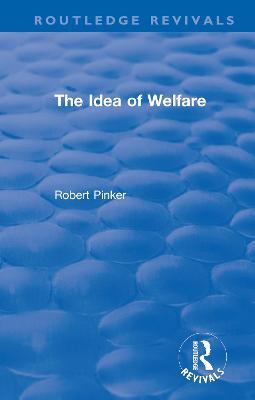 The Idea of Welfare - Robert Pinker - cover