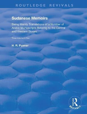 Sudanese Memoirs: Template Subtitle - Herbert Palmer - cover