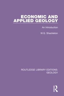 Economic and Applied Geology: An Introduction - W.G. Shackleton - cover