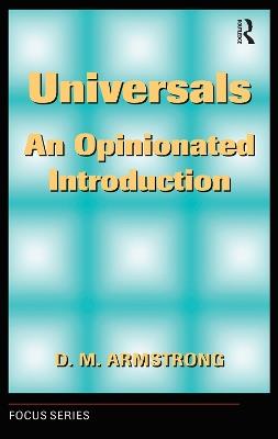 Universals: An Opinionated Introduction - D. M. Armstrong - cover