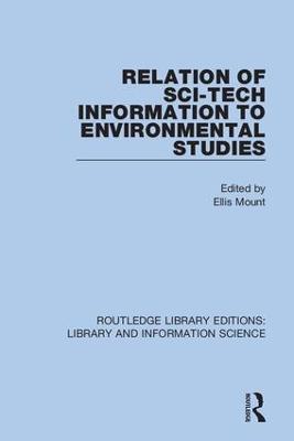 Relation of Sci-Tech Information to Environmental Studies - cover
