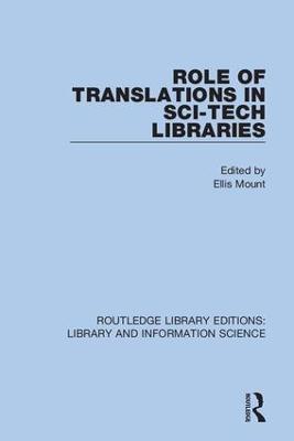 Role of Translations in Sci-Tech Libraries - cover