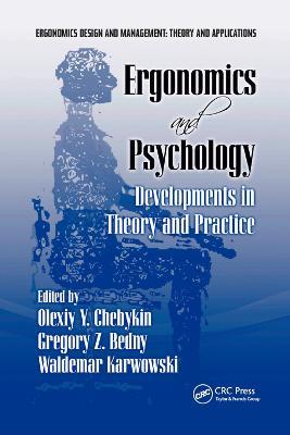 Ergonomics and Psychology: Developments in Theory and Practice - cover