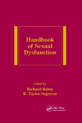 Handbook of Sexual Dysfunction - cover