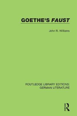 Goethe's Faust - John R. Williams - cover