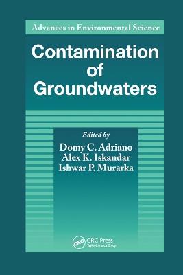 Contamination of Groundwaters - Domy C. Adriano - cover