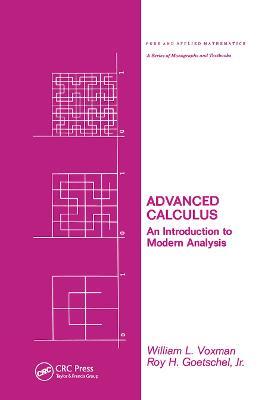 Advanced Calculus: An Introduction to Modern Analysis - Voxman - cover