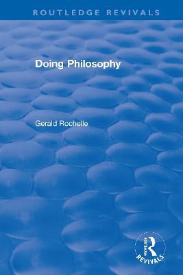 Doing Philosophy - Gerald Rochelle - cover